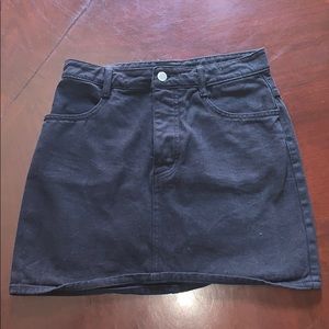Black jean skirt